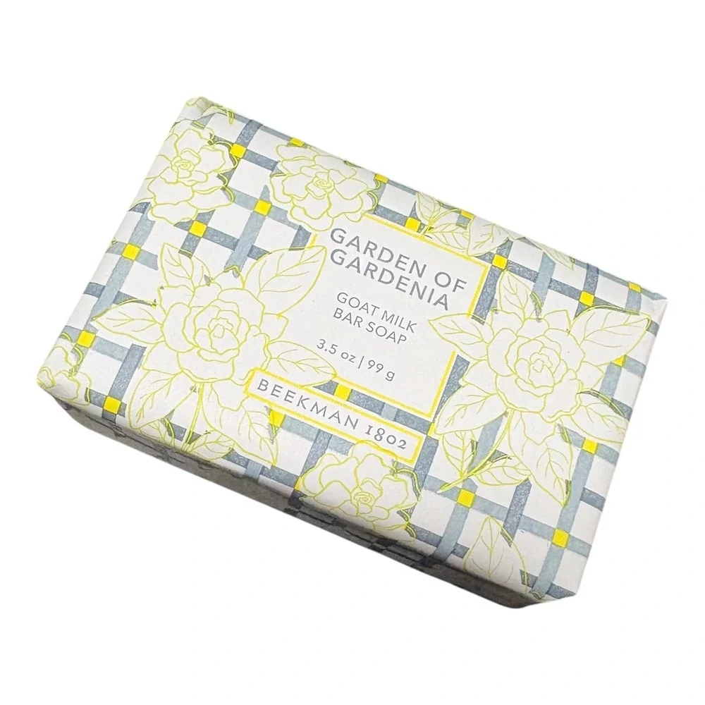 Beekman 1802 Garden of Gardenia 3-Piece Set: Hand Cream, Body Cream, Bar Soap - Picture 3 of 4